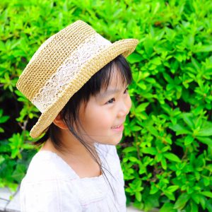キッズ☆カンカン帽（ベージュ）